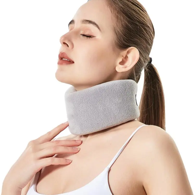 【HOT】 Universal Cervical Collar Soft Foam Neck Brace Adjustable Neck Support  Brace For Sleeping Relieves Neck Pain And Spine Pressure
