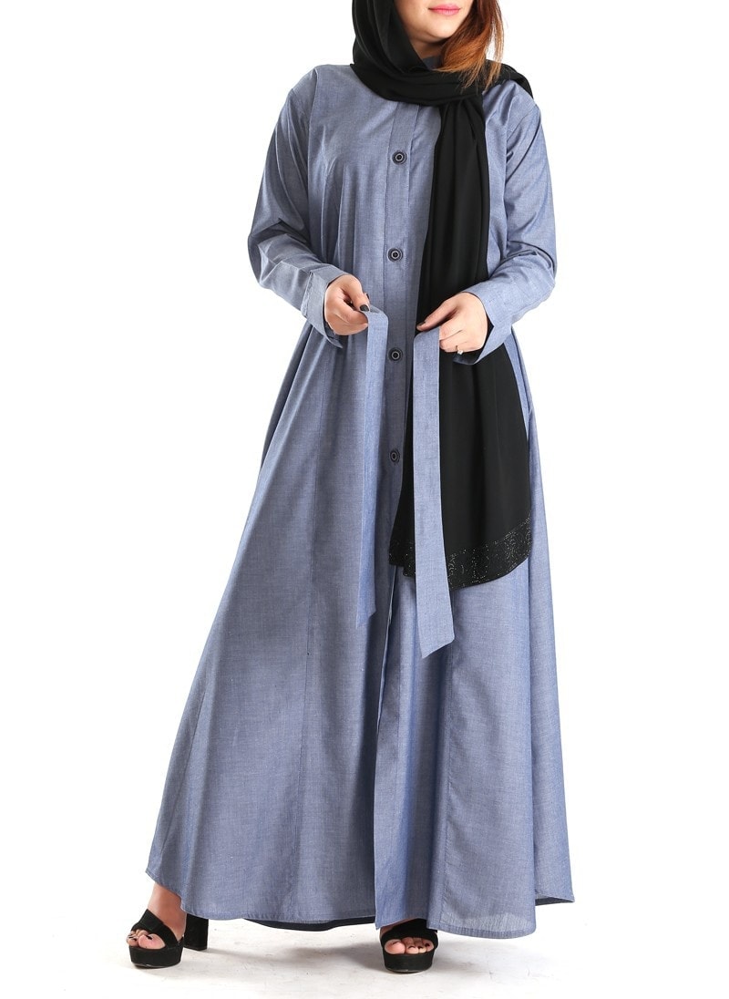 denim abaya daraz