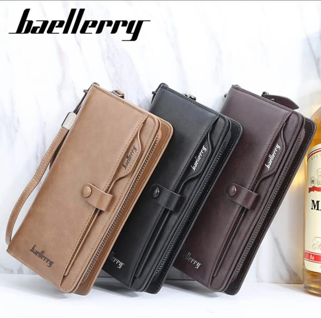 Unisex Cow Leather Long Zip Wallet For Men And Women Luxury Business Style Black Brown All Season Classic Design