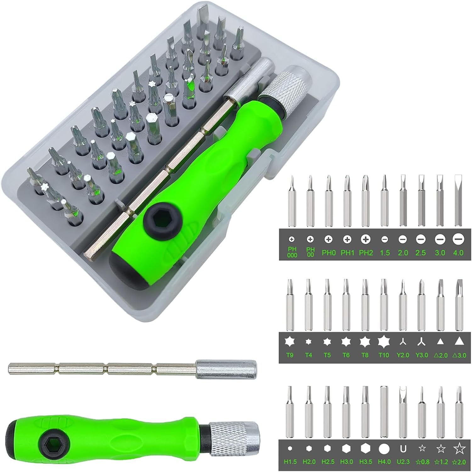 Electronic Spices 32 In 1 Screwdriver Tool Set Tool Kit For Mobile, Laptop Repairing & Repair Tool Kit - Multicolour