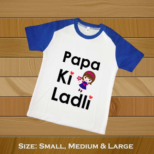 Papa Ki Ladli Printed T Shirt for Baby 