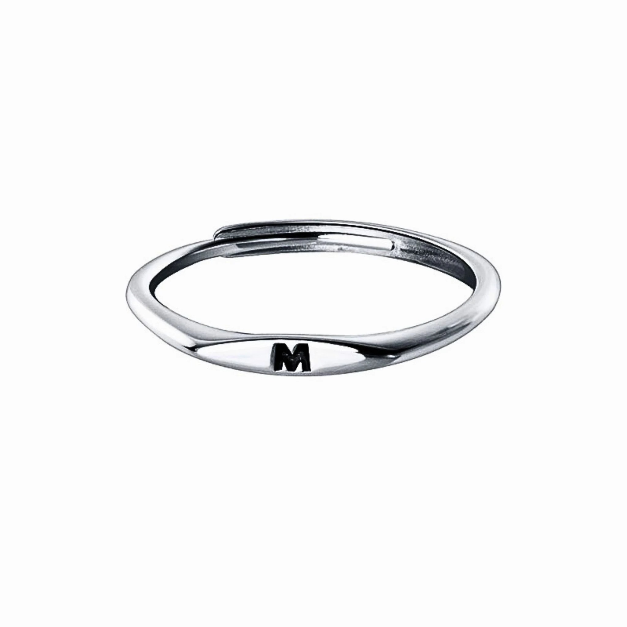 Personalized Silver Minimal Initial Ring, Tiny Letter Ring, A-Z Letter Ring, Custom Letter Ring, Silver Alphabet Ring, Initial Ring, Minimalist Ring