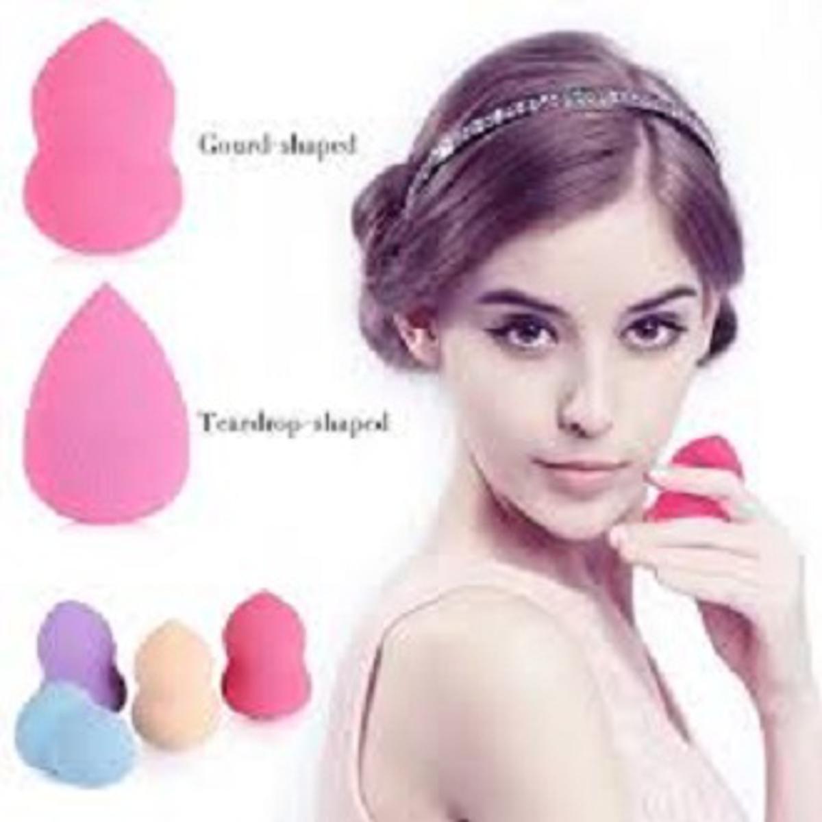 Beauty Makeup Sponge Cosmetic Blender Puffs - Random Colour price in Pakistan