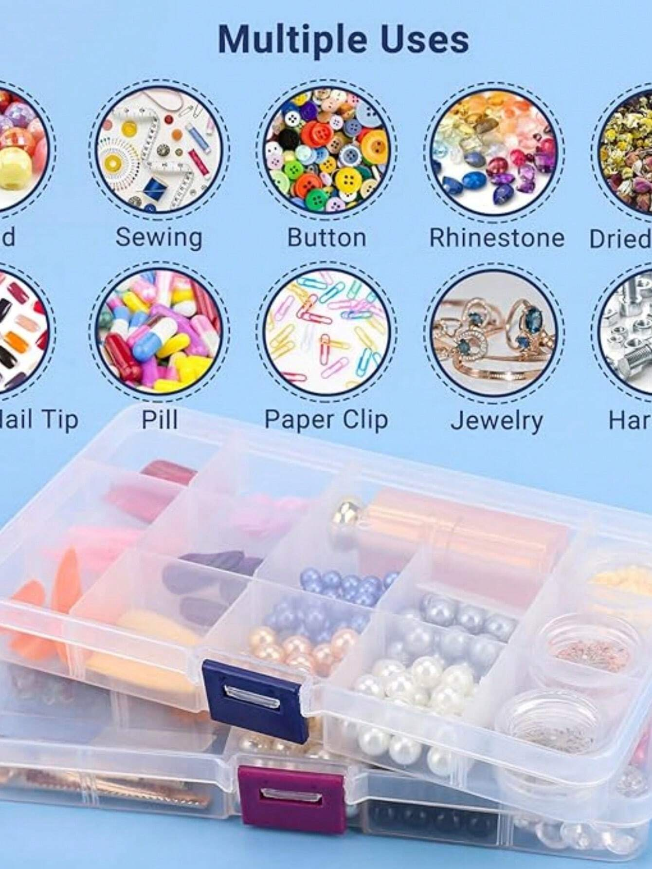 HIGH QUALITY Metal Tich Button Machine with Storage Container Box with 50 Sets of 9.5mm Metal Snap Buttons _DIY Tich Buttons Punch Tool For Baby Clothes_abaya Ring Metal Button Presser Machine Fastener Snap Buttons Kit Tich Button Tool Kit