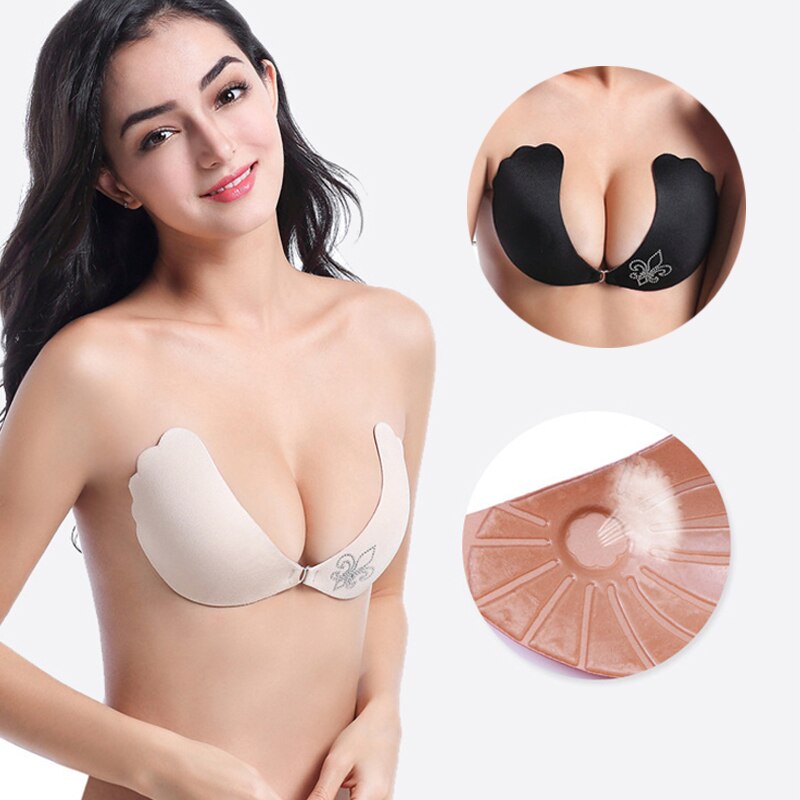 2022 Sexy Self-Adhesive Invisible Silicone Bra Lifter Comfortable Soft Push  up Strapless Bra - China Invisible Bra and Adhesive Bra price