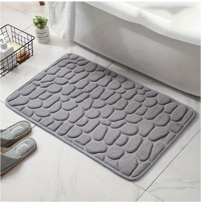 3D Non-Slip Absorbent Mats & Rugs with PVC- Waterproof Bathroom, Washroom, Kitchen, and Door Mats, Quick-Dry Rubber Doormats for Home