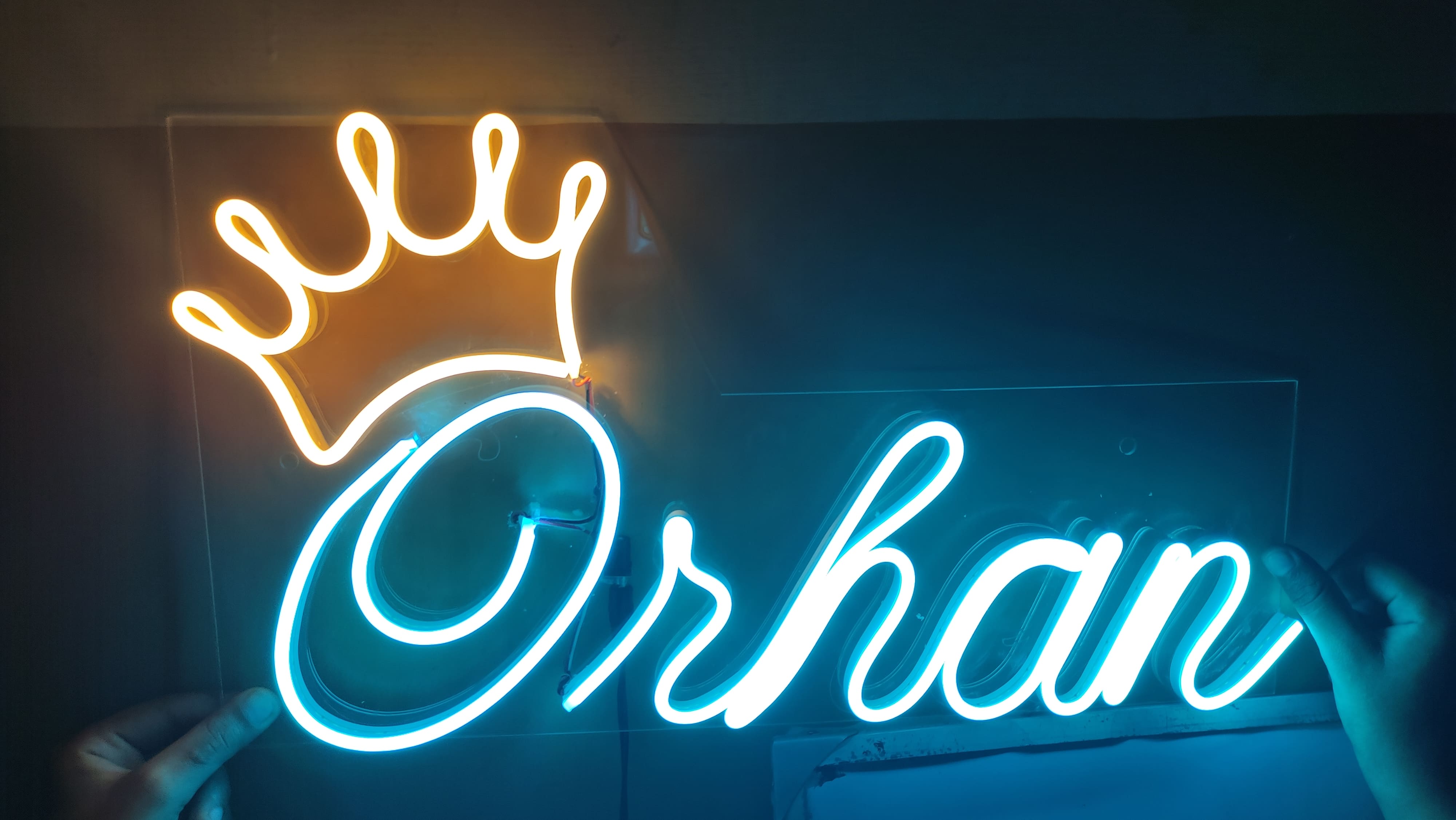 Customized Neon Sign | Neon LED Name & Logo Light Sign   | Thick Acrylic Backplate | Shockproof | 6 Colors | Room Decor | Birthday & Wedding Gift | Gaming Room | Bedroom | Salon | Pakistan| 0.5M to 5M
