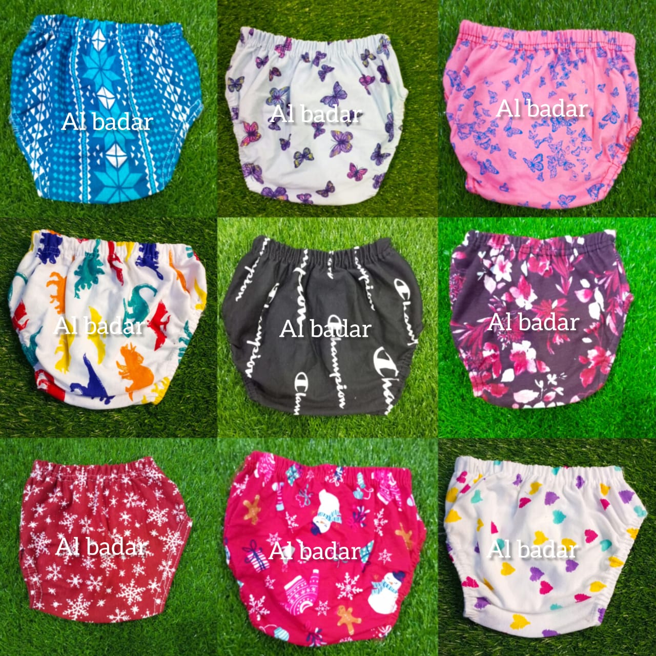 Pack of 3- Soft Cotton baby chaddi Diaper Cover Panties in Multi prints