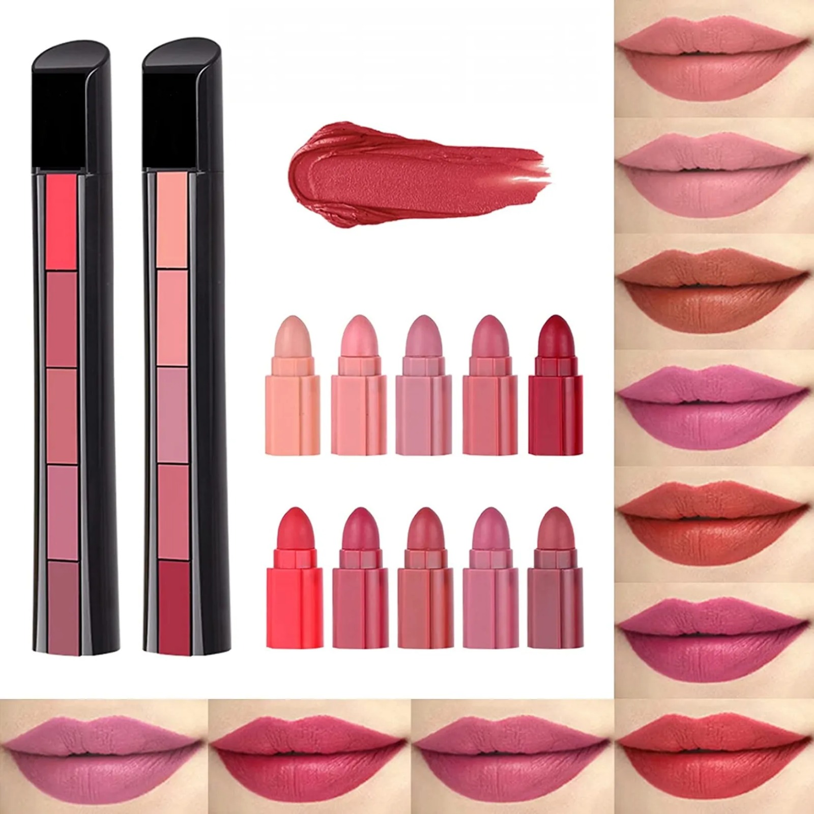 Beautious 5 in 1 lipstick - 5 steps Matte lipsticks