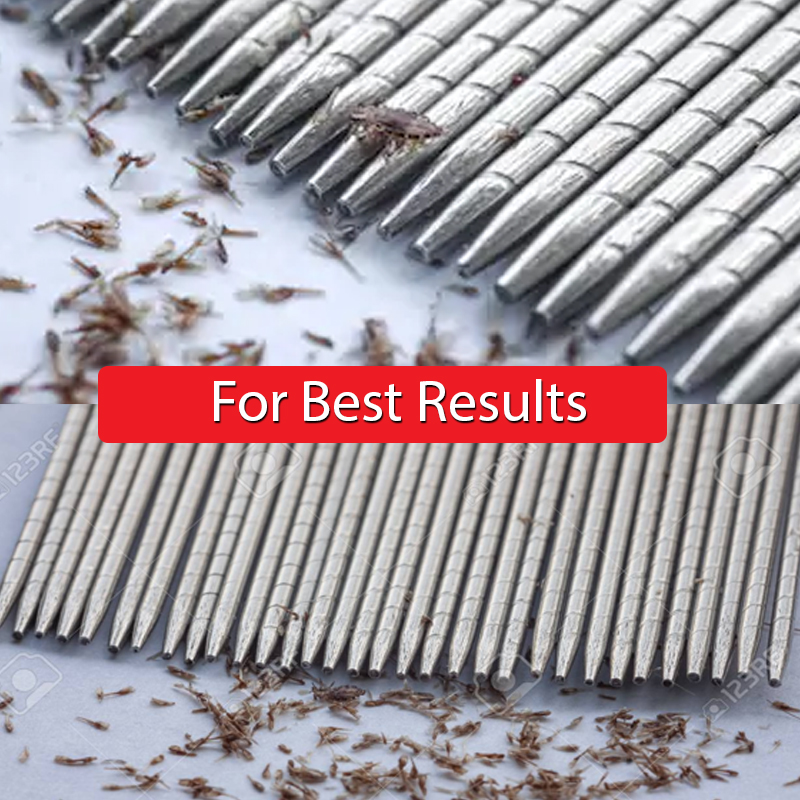 100% Original Stainless Steel Needles Manual Anti Lice Comb Metal Needles For Men Women Comb Grooved Pins Available