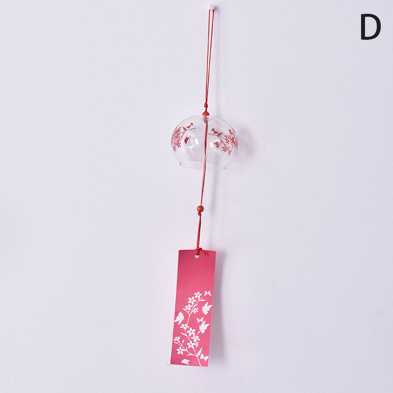 Japanese Glass Wind Chime Bell Garden Ornament Indoor Window Hanging