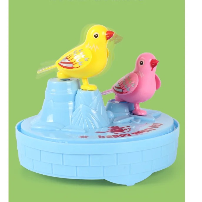 Mini Bird Cage Toy: Fun Electric Bird Toy with Lights, Chirps, and Movement – Perfect for Home Decoration and Birthday Gifts for Kids, Ideal for Mini Birds Cage and Parrots Toys