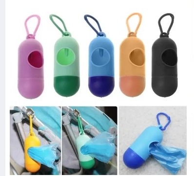 1pcs Dispenser + 2pcs Rolls Disopsable Baby Diapers Bag Box Kit Portable Baby Diapers Bags Rubbish Bags Garbage Bag Removable Box Nappy Bag with Rope/hooks