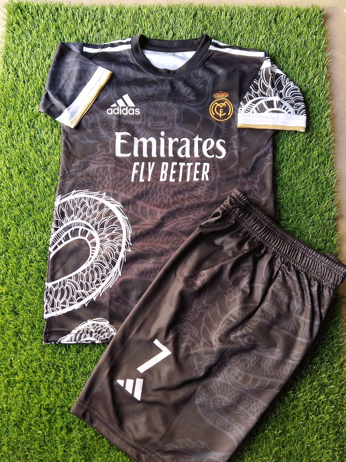 Real Madrid Special Dragon Edition Football Jersey Shirt and Short - 5-12 years
