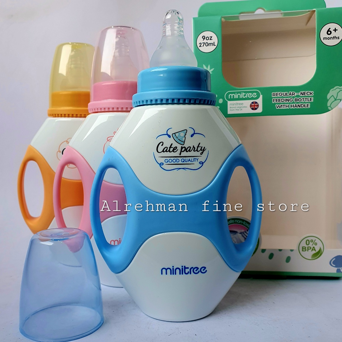 Feeder For Babies In Sky Blue Color Minitree Brand Size 7 Oz main image 0