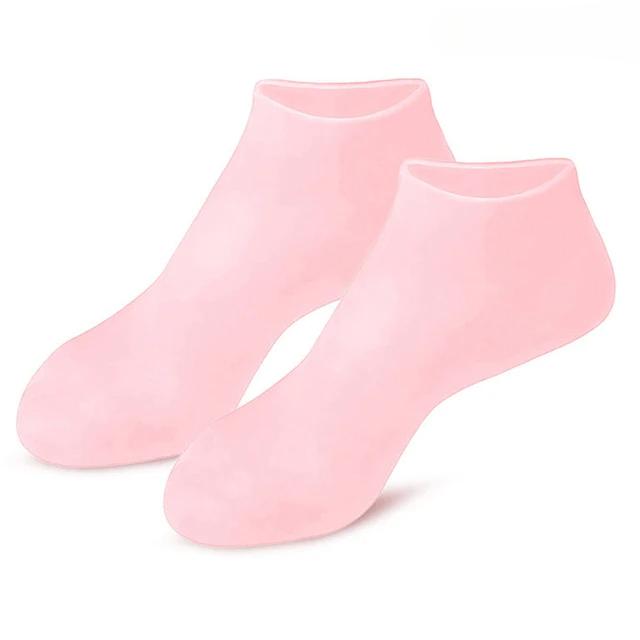 Silicone Gel Heel Pad Socks For Pain Relief And Anti Crack Heel 1 Pair Heel Cups Heel Guards Heel Protectors Heel Sleeves For Relieve Heel Pads Cushion Heel Pain, Heal Dry Cracked Heels, Achilles Tendinitis, For Men & Women
