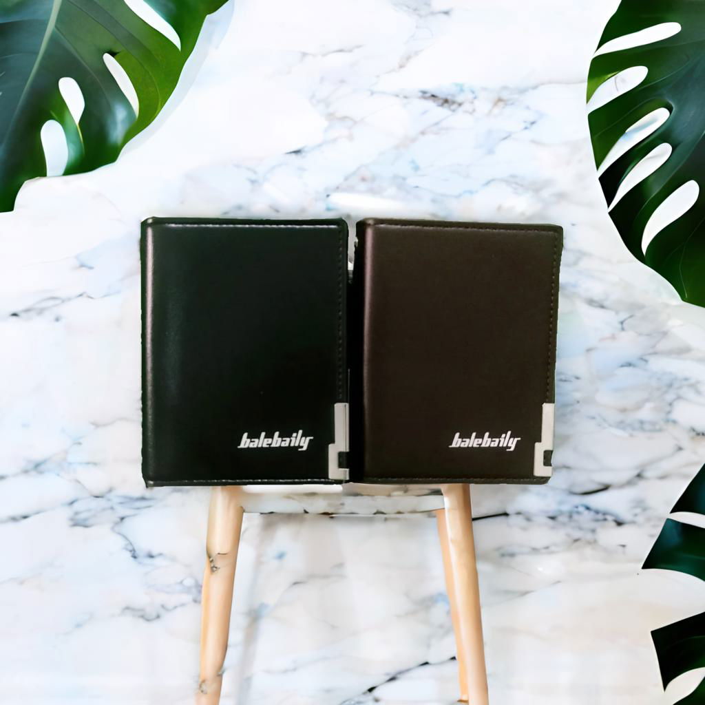 Elegant Balebaily Short Zipper Coin Purse – High Quality PU Leather Wallet