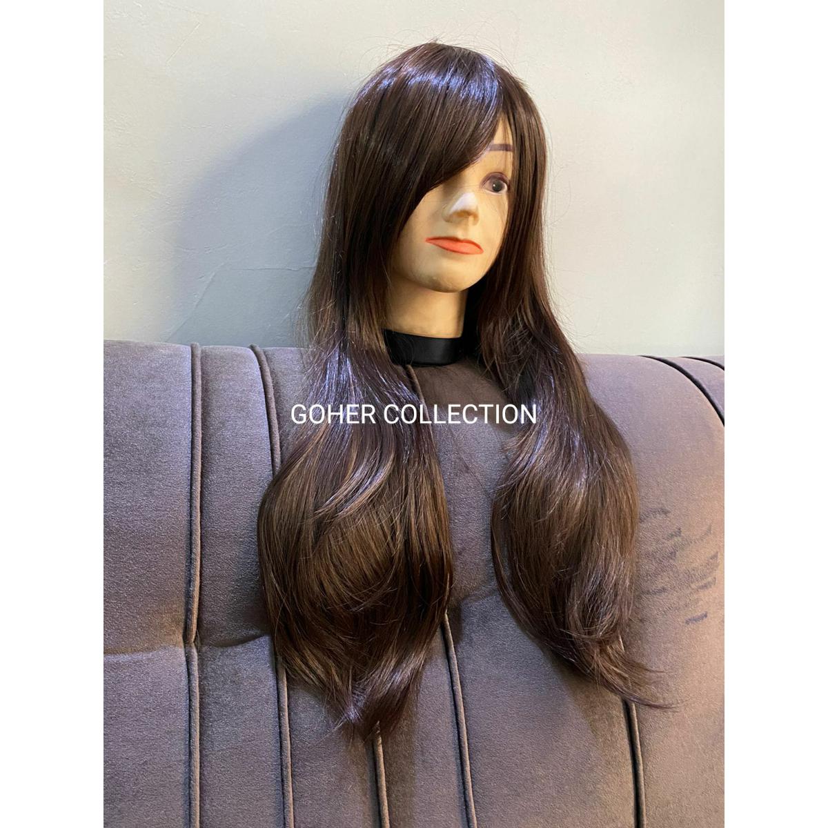 New Hight quality full head wig-color burgundy