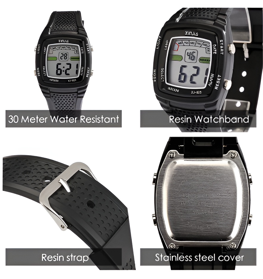 Digital Waterproof Watch [Original Xinjia Waterproof Digital Sports Military Square Watch For male and female [Pure Waterproof]