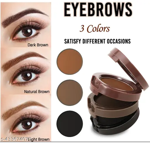 3 in 1 Eyebrow Kit Countour Powder High Quality Professional Makeup Multipurpose Sweat-Proof Waterproof Makeup Cosmetics