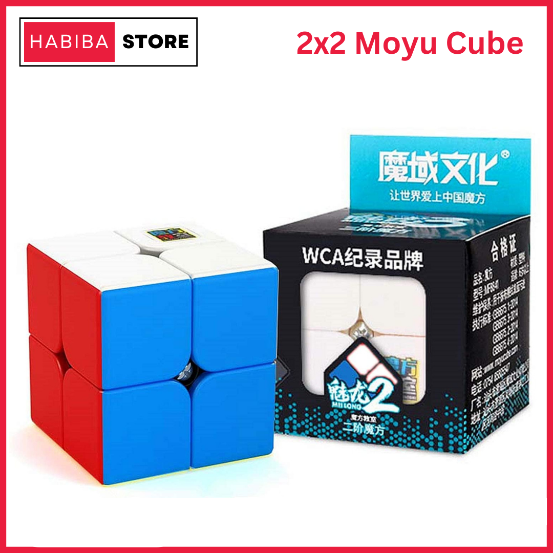 Original 2x2 Moyu Cube Fast Speed Cube Stickerless Magic Cube Puzzle Educational Toy