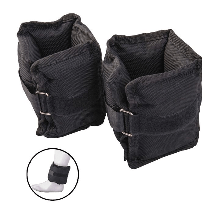 ANKLE WEIGHT 2 KG + 2 KG = 4 KG, Pair Weight Bearing Ankle wrist Strap Leg Strength Resistance Bands for Speed Training Running Exercise Workout Fitness Band