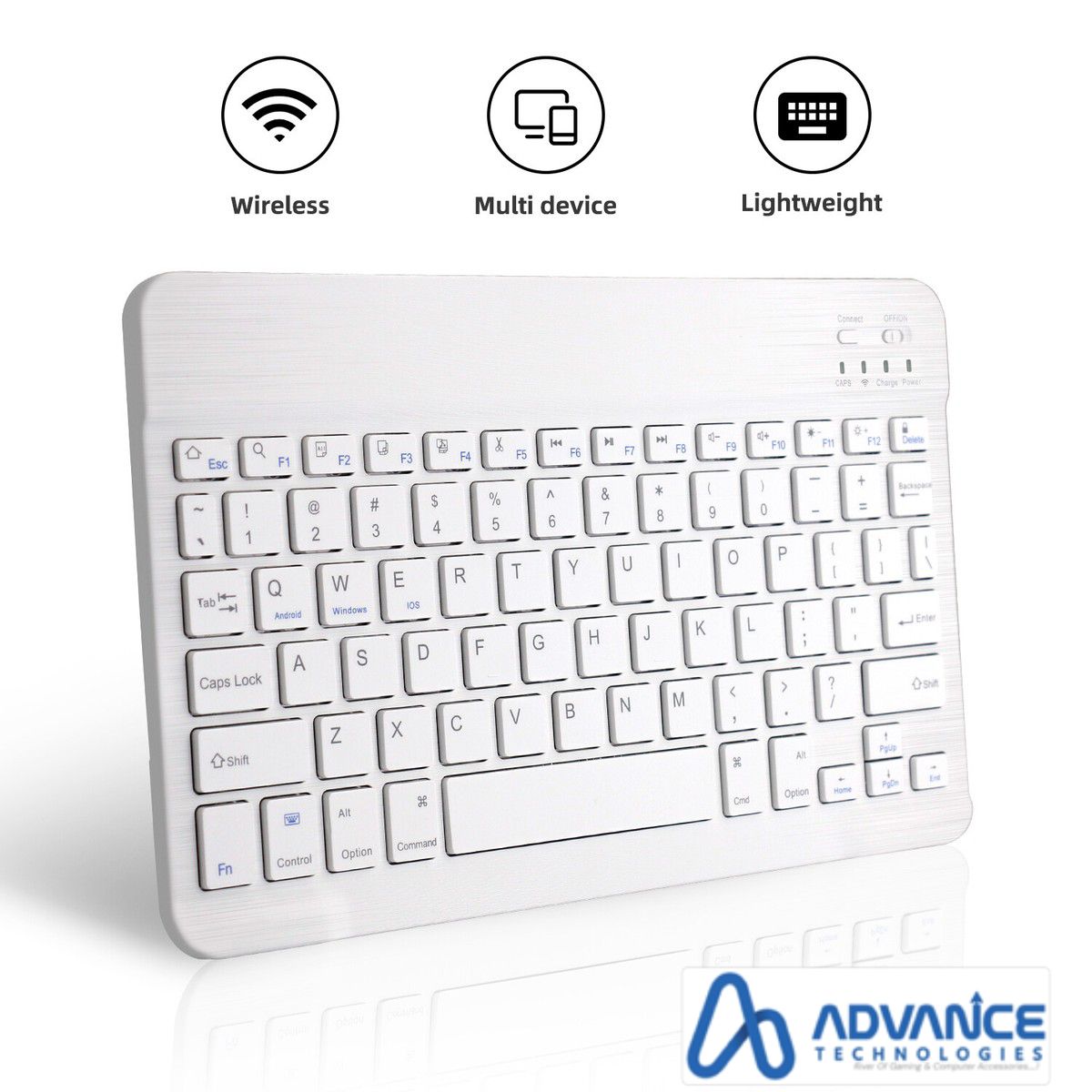 Rechargeable Bluetooth Wireless Backlight Keyboard for mobile-laptop-tablet & Android Led Smart Led i-pad with Long Battery Backup