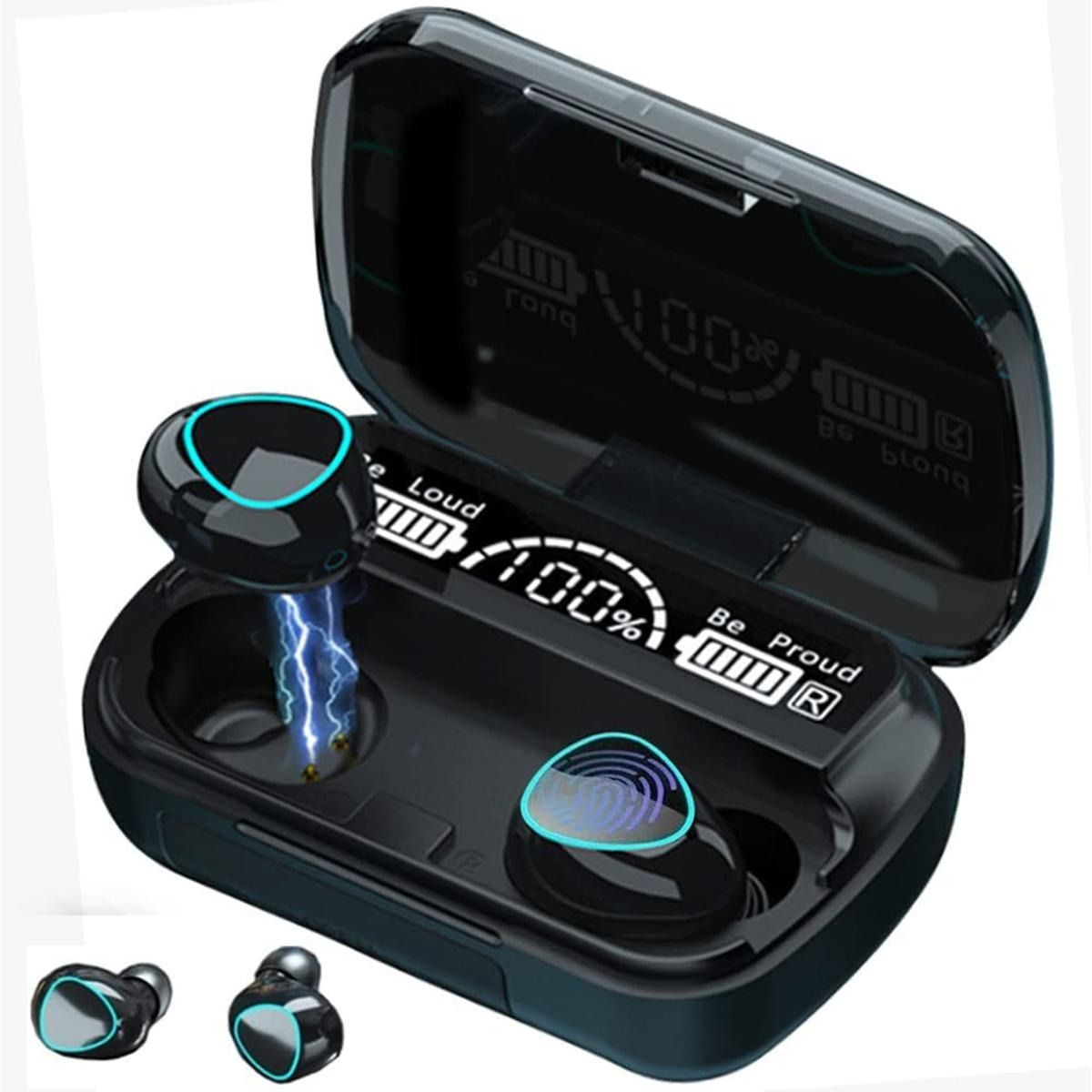 Orignal M19 & M10 & Air31TWS Airpod with Super Sound & High Quality Touch Sensors True Stereo Headphones with Built in Mic 10m Transmission Bluetooth Wireless Earbuds , Charging Case Sport Headset for all Bluetooth Smart devices. price in Pakistan