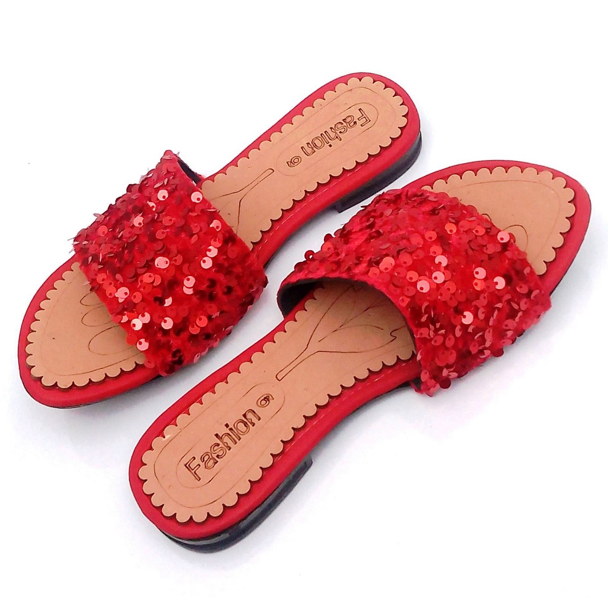 red ladies slippers