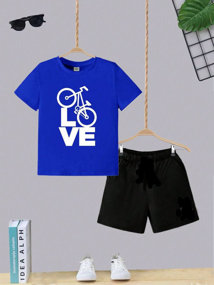 T-Shirts And Short Pants For Baby Girls  & Boys Round Neck Short Sleeves Tee Top's Clothes Sets Dresses Outfit Fajar Stock