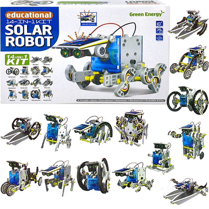 Solar Robot 14 in 1 Educational Toy Puzzle Toy Powered by the Sun