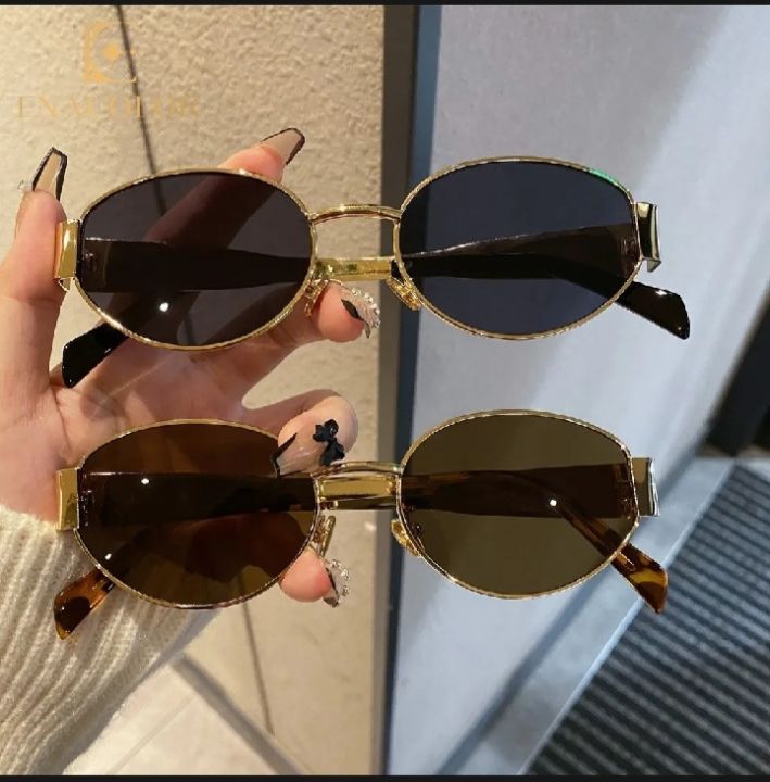 Transparent Trending AND STYLISH SQUAR CRYSTAL CLEAR FRAME LENS UV PROTECTION ANTI-BLUE LIGHT GLASSES random design  Vintage Oval Metal Frame Sunglasses for Women – Retro Small Round Fashion Glasses – Trendy Gold Frame Sun Glasses for Girls
