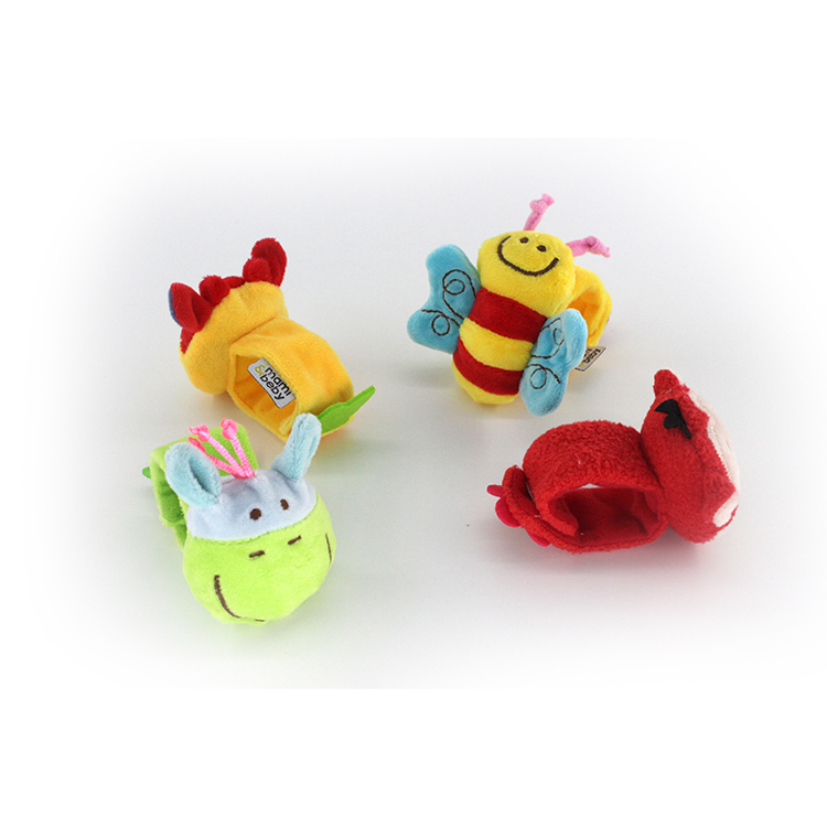 Baby Wrist Rattle Toy – Soft Animal Wristband for Infants 0-12 Months, Sensory Development & Early Learning, Newborn Rattle Bracelet Baby Toy
