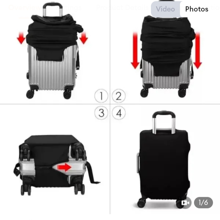 High Quality Elastic Suitcase Cover Washable Anti-Scratch Travel Luggage Protector Cover Multiple Colors
