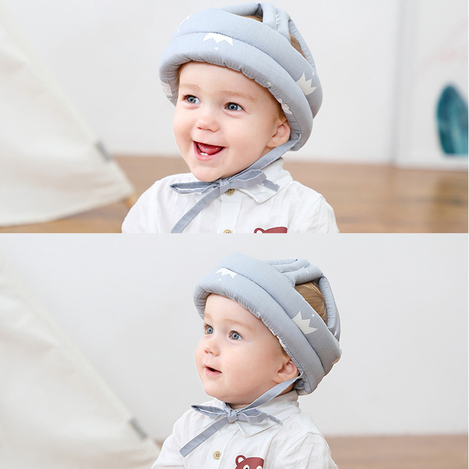 Child Head Protection Cap, Baby Hat Protector Toddler Children Crawling Walking Safety Helmet, Kids Bumper Protect Cushion Breathable Anti-Fall Safety Kid Capss