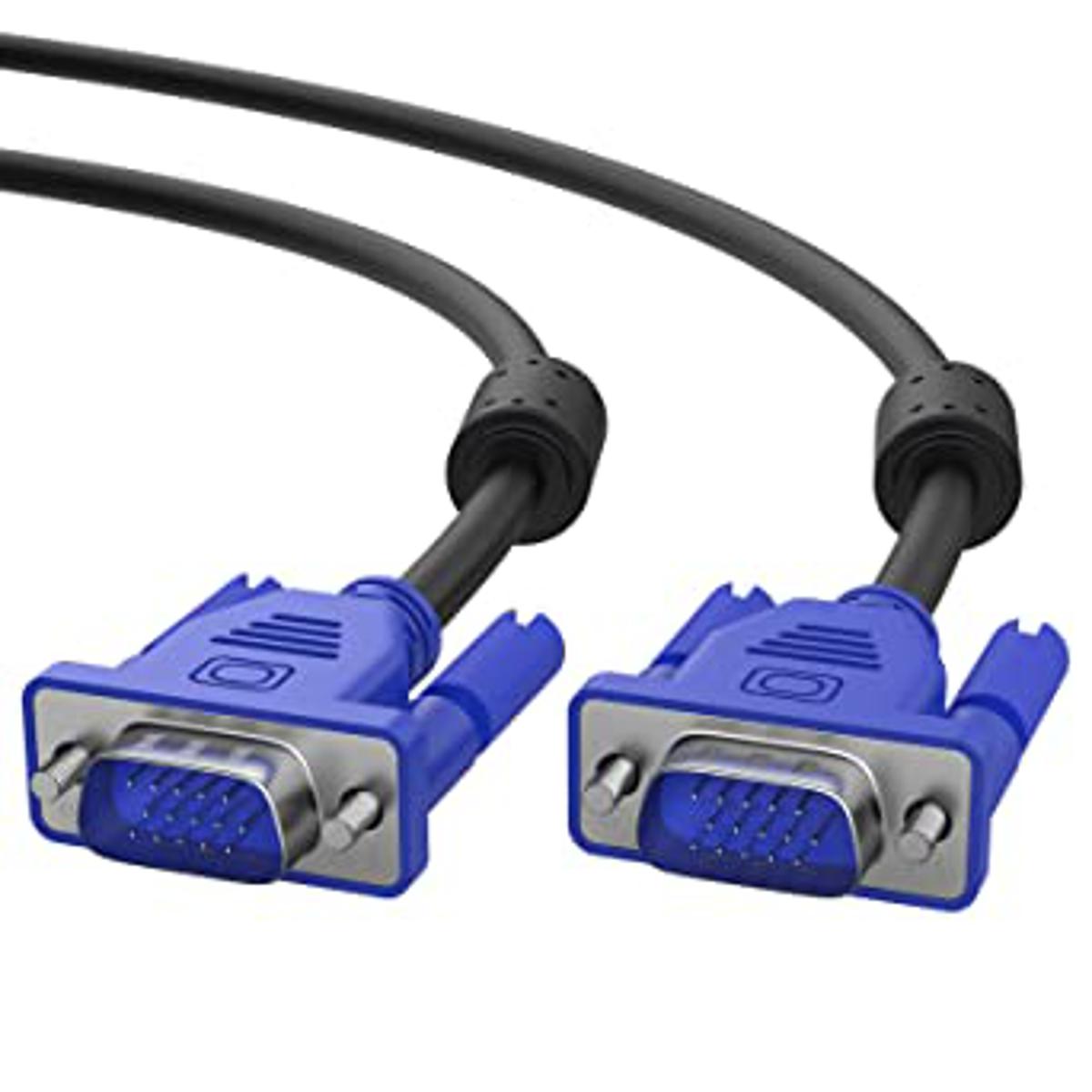 Male to Male VGA Cable15 Pin Plug Computer Monitor Cable Wire Cord 4.2ft Genuine Original