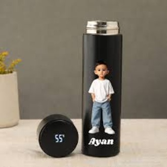 500ML Smart Thermos Water Bottle Led Digital Temperature Display Stainless Steel Coffee Thermal Mugs Intelligent Insulation Cups