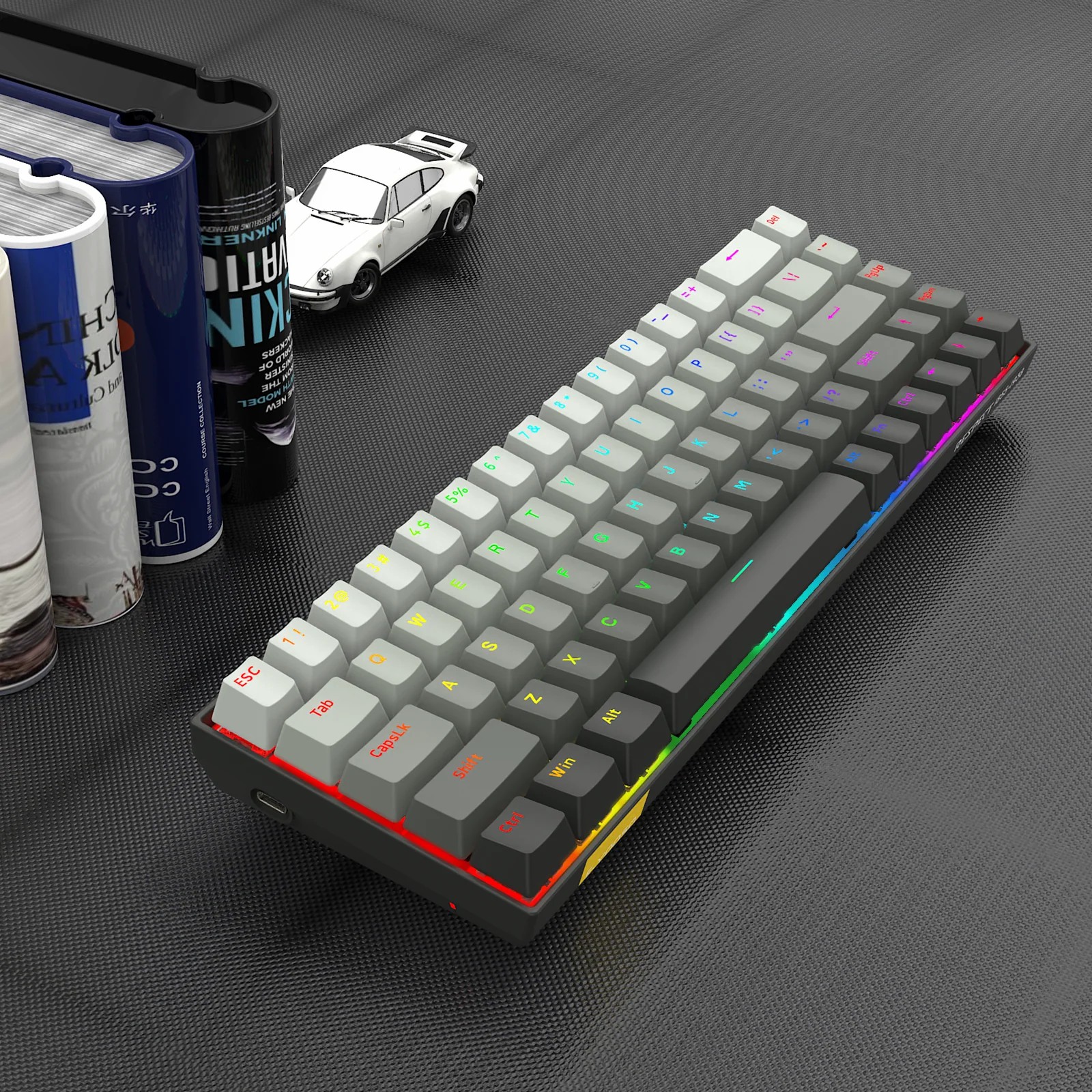 E-YOOSO HZ-68 Wired Rapid 8K Gaming Mechanical Keyboard RGB 68-Keys Hot-Swappable Grey with Pink Magnetic Switches 8000Hz Polling Rate 19 db79702da79f66791665ed3bec350ac7