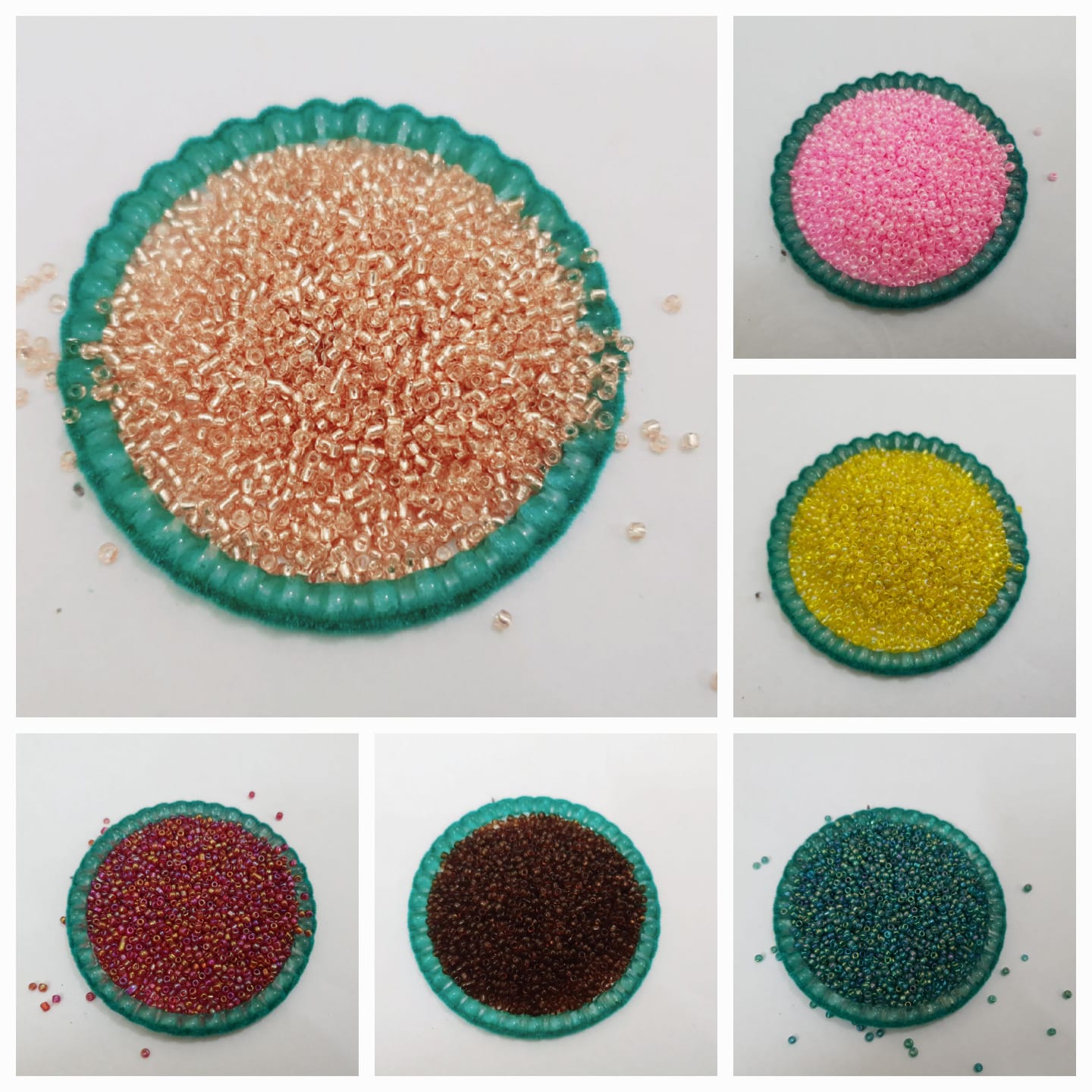 2 Tola Round Beads, Glass Various Colors, Pony Bead Jewelry, DIY Craftsmanship 2mm