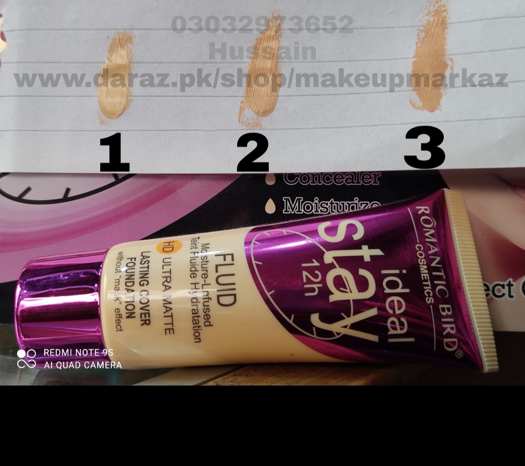 Romantic Bird Ideal Stay 12 hr Ultra-Matte Full-Coverage Waterproof Long-Lasting Foundation