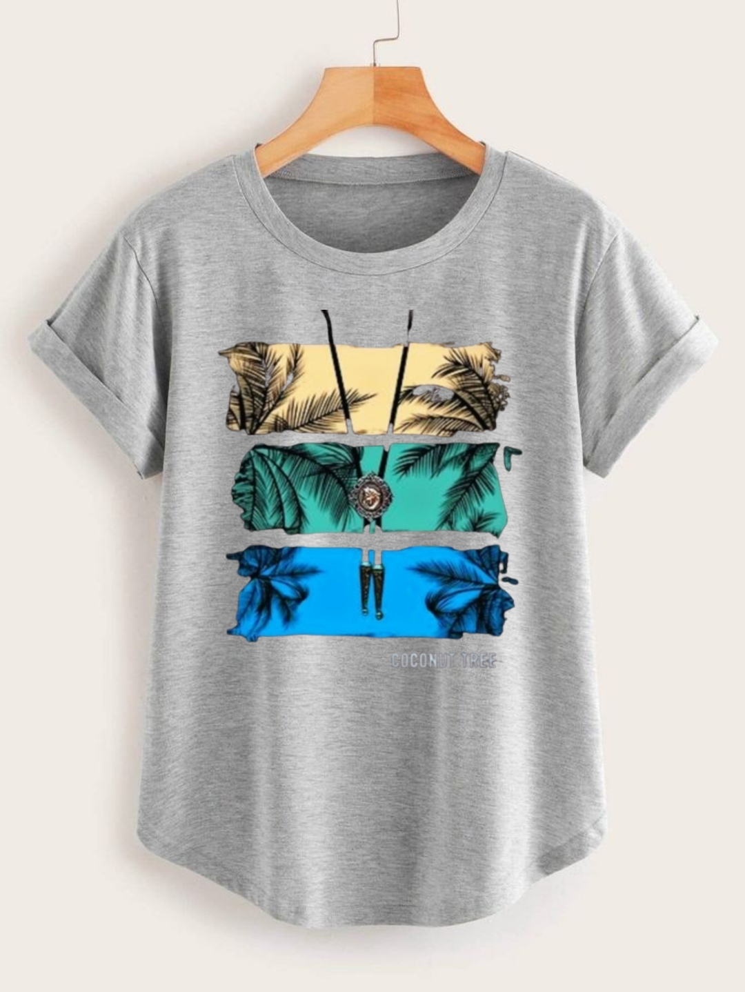 New Printed coconut Tree T.shirts For Boy$Girls summer collection