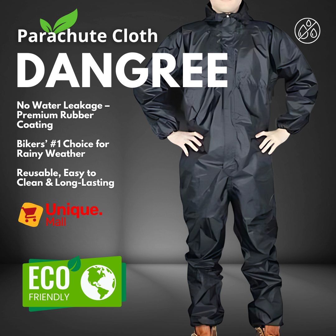 RAIN SUIT / LITE WATER PROOF / Rain Coat With Trouser / Jacket Cap + Trouser Rainsuit For Men And Women - Unique Mall