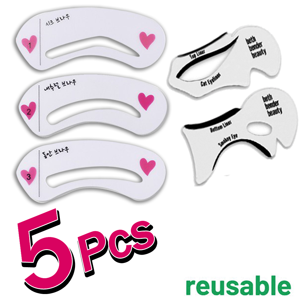 Eyeliner Stencils Winged Eyeliner Stencil Models Template Shaping Tools Eyebrows Template Card Eye Shadow Makeup Tool