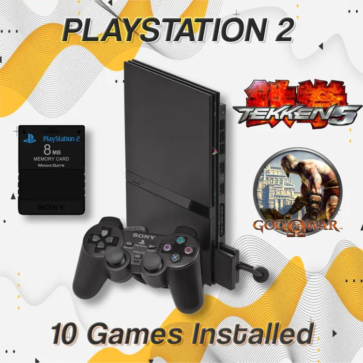 Refurbished Sony Playstation 2 PS2 Game Console 