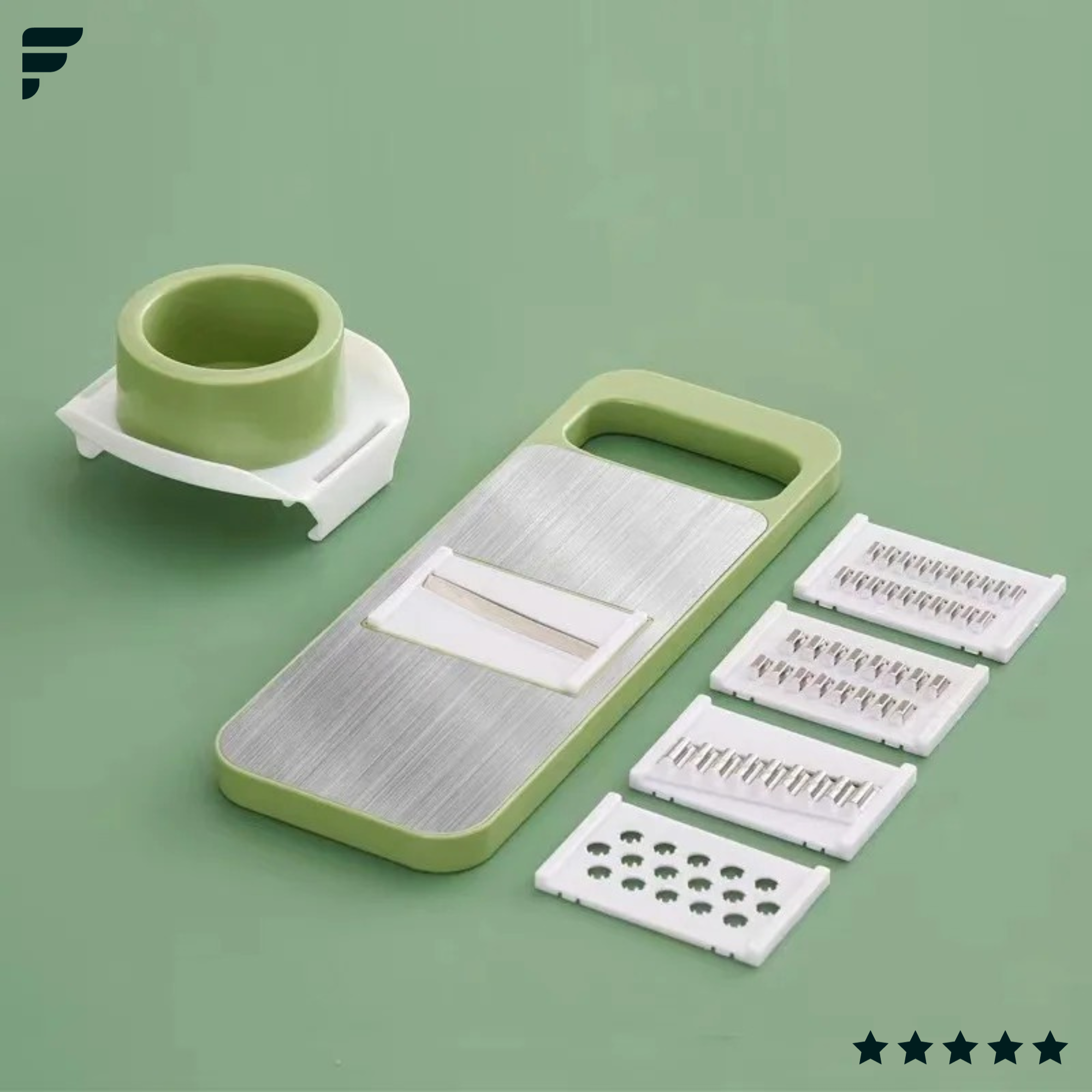 5-in-1 Multifunctional High-Quality Vegetable & Fruit Slicer With Five Changeable Blades