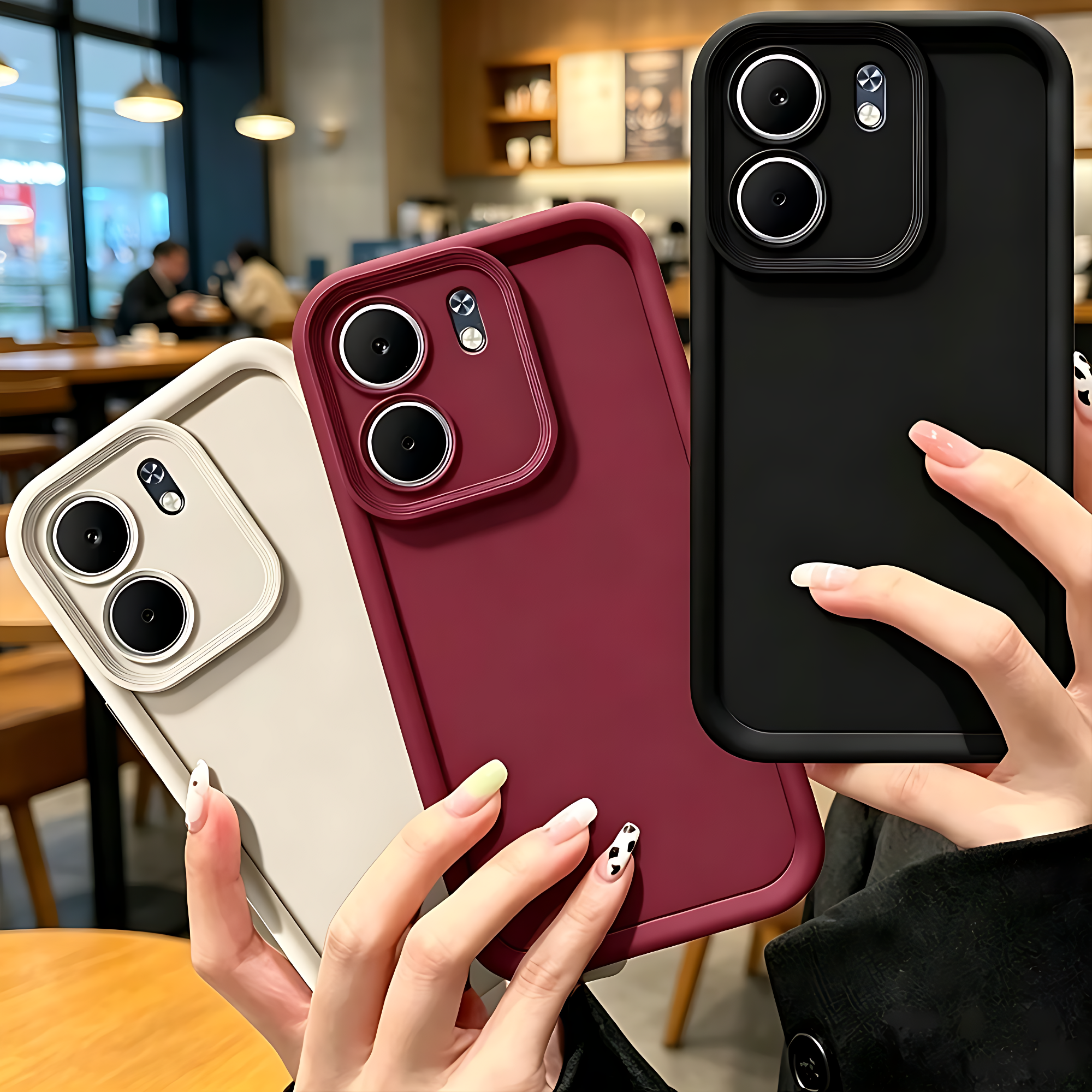 Sixonic Candy Silicone Cover For Oppo A6 Shockproof Soft TPU Back Cover With Camera Lens Protection Oppo A6 Cover Case