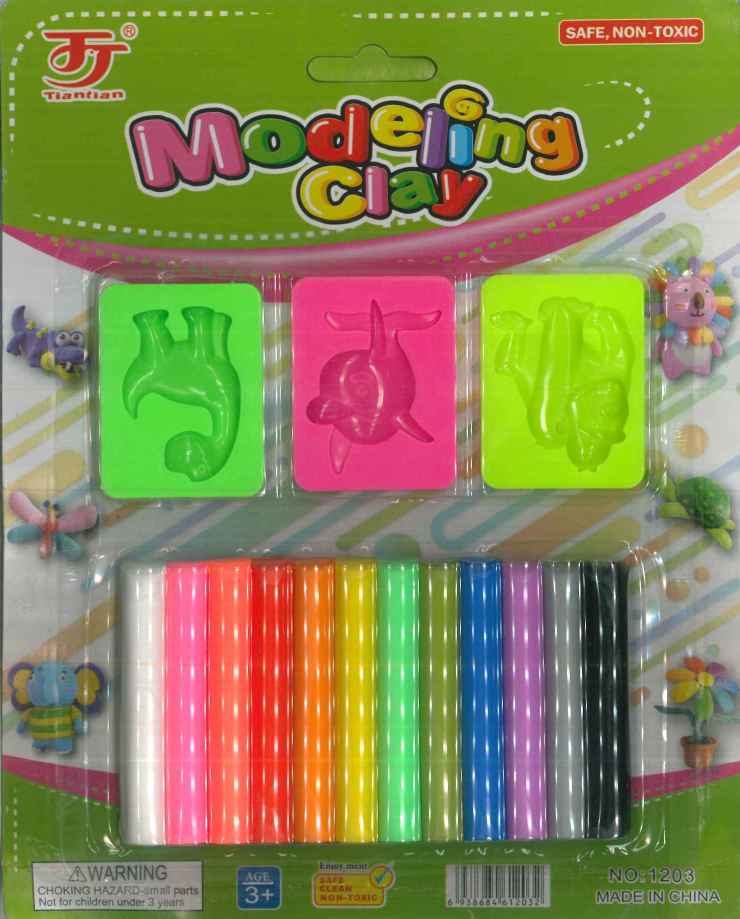 Modeling Small Size Clay For Kids With Color Clay