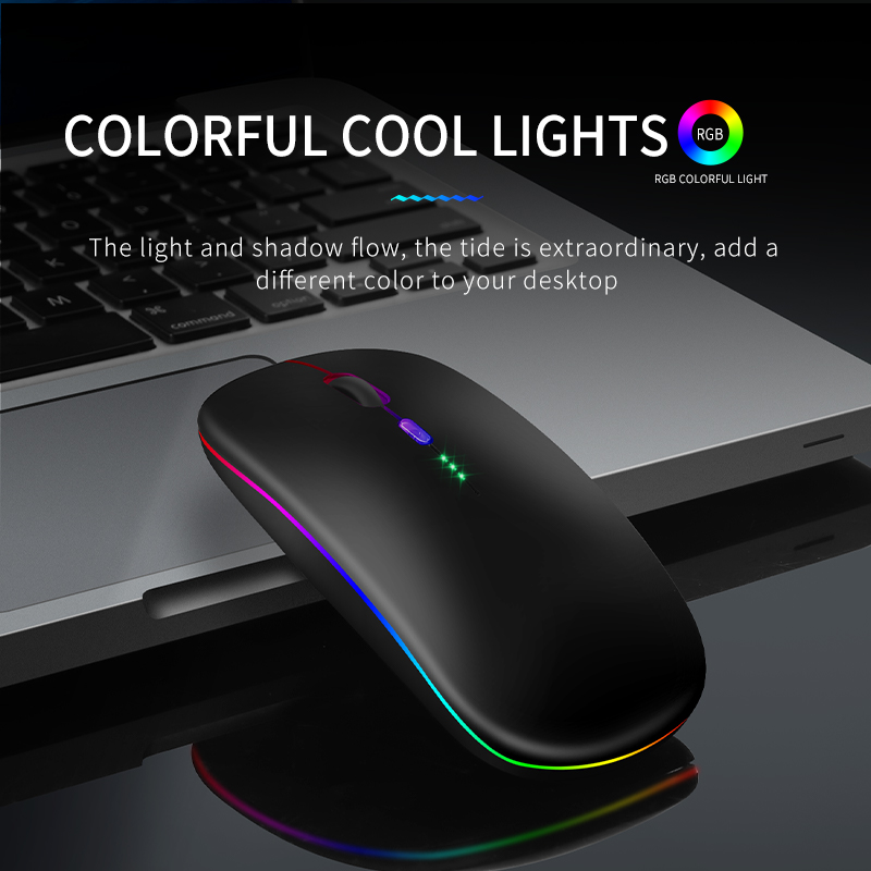 Rechargeable Wireless Mouse with Comfortable Grip and High Precision Tracking for Gamers and Professionals Rechargeable Wireless RGB Gaming Mouse with Adjustable DPI Silent Button Ultra Thin USB Optical Mice