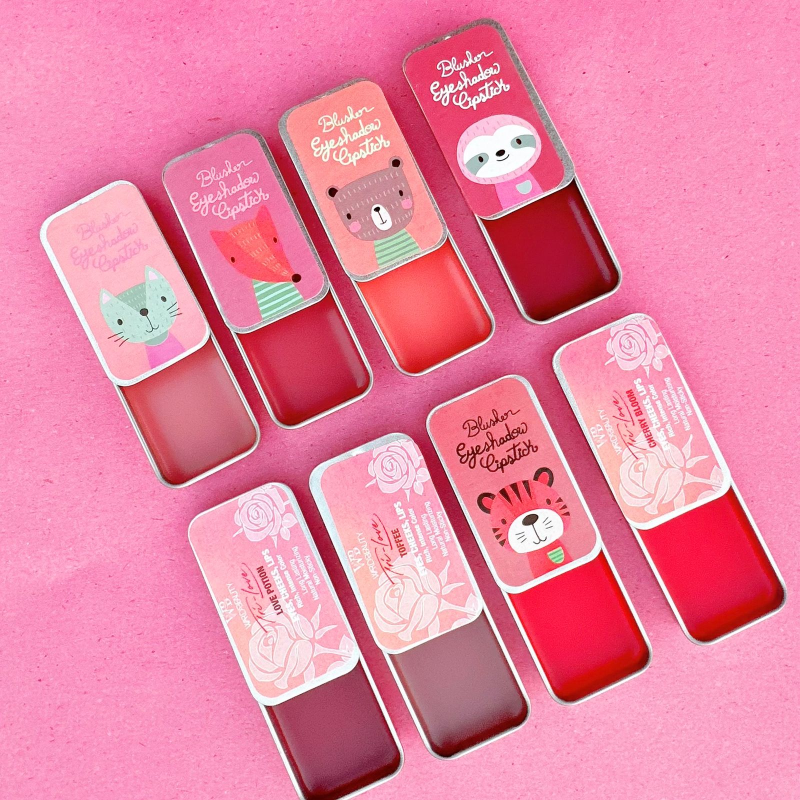 3 IN 1 Multifunctional Makeup Palette (Blush For Lips + Matte Lip Tint + Natural Cheecks Blush