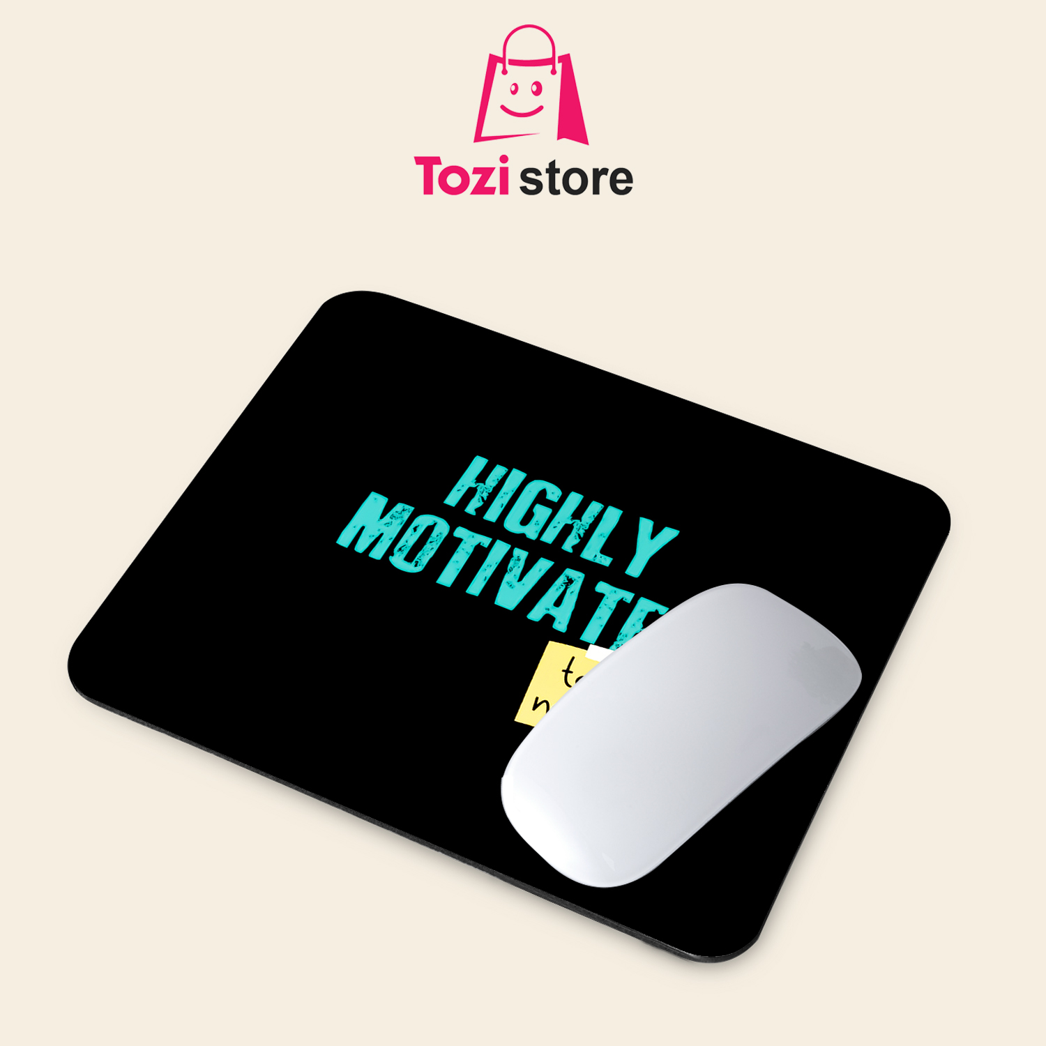 Gaming Mouse Pad Premium 8" x 6.5 Thick Non-Slip Rubber Base, Smooth Cloth Surface for Precision Control - Tozistore price in Pakistan